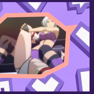 two Anime girls wrestling  Custom Twitch Alert with sound FX
