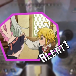 Twitch alert - Anime seven deadly sins - Naughty meliodas to elizabeth!