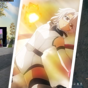 Anime Super Hero Girl OBS Twitch Stinger Transição Silenciada