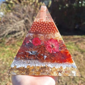 Large custom orgonite pyramid