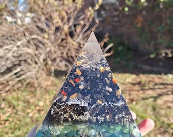 Medium custom orgonite pyramid