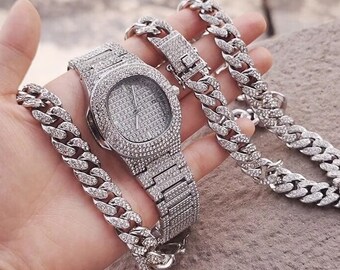 Cuban Chain Set - Etsy