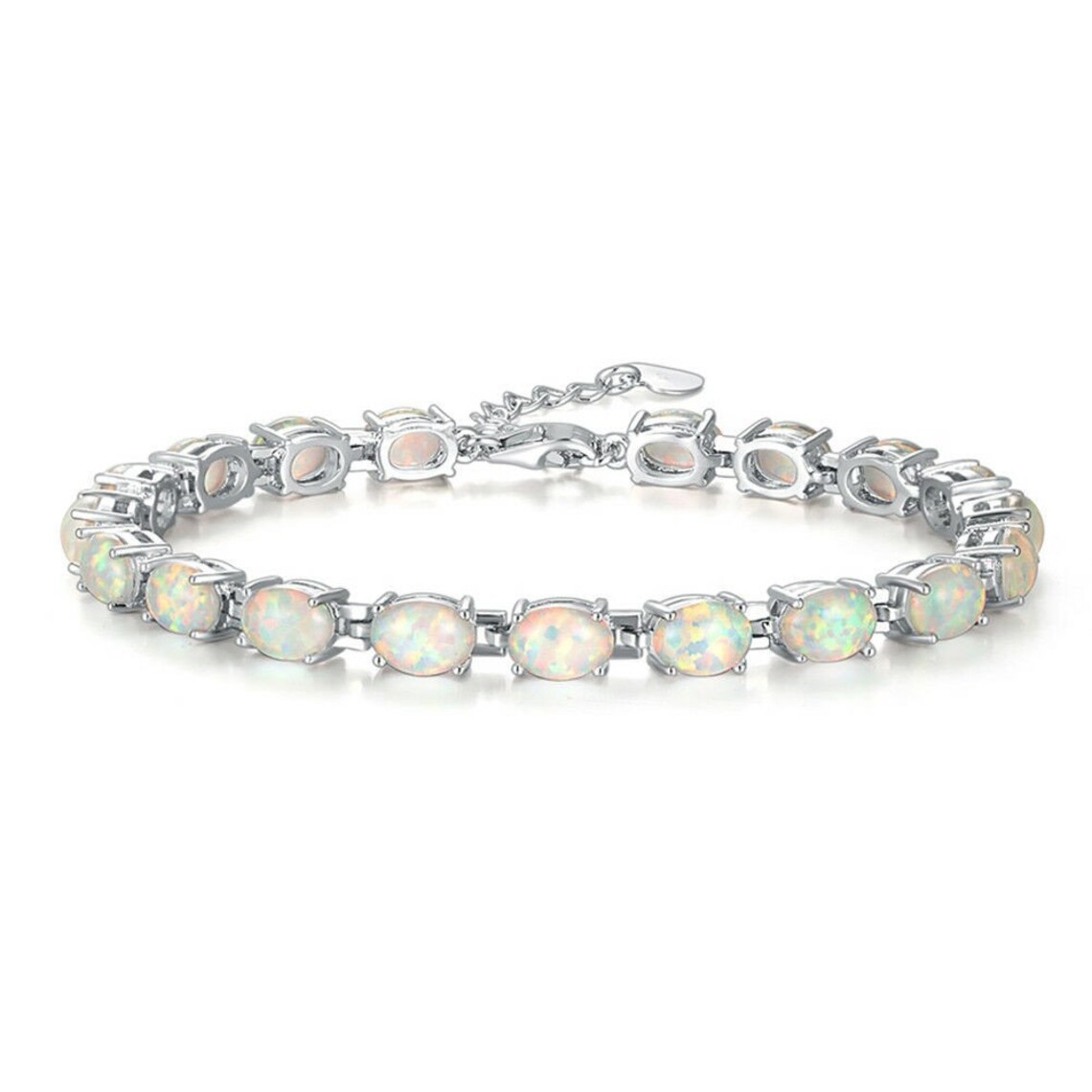 Black opal tennis bracelet Clearance