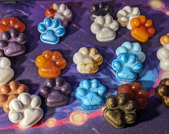 Imanes de patas de gatos guerreros (juego de 4)