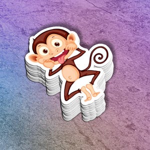 Cute Monkey Sticker