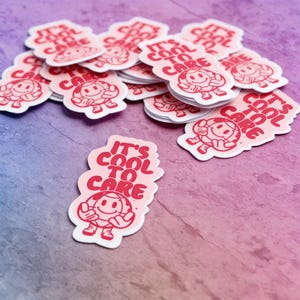 It's Cool to Care Sticker | Save the Planet | Earth Day Fun Stuff | Encouragement Decal | Laptop Sticker | Water Bottle Decal immagine 10