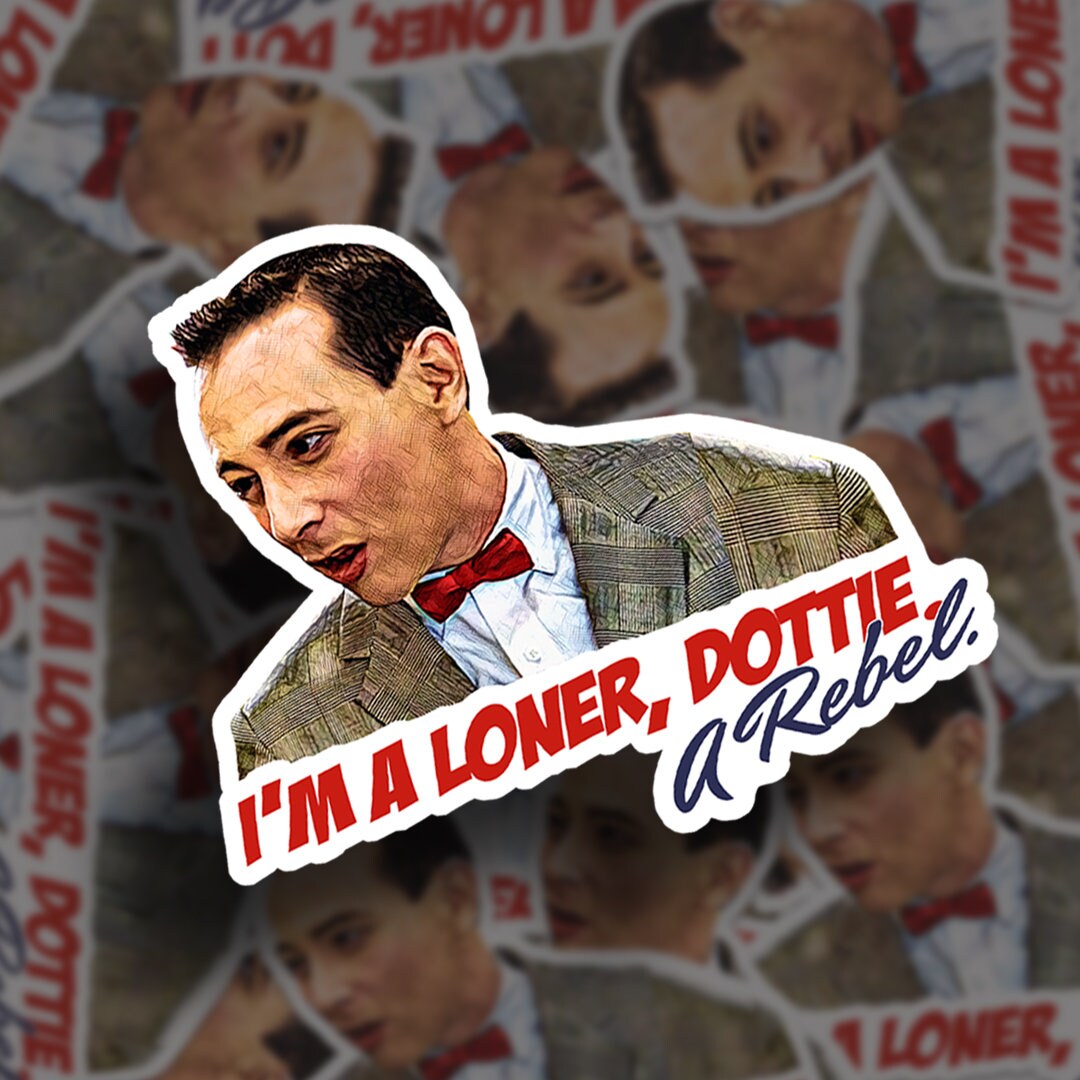 Tim Burton Pee Wee Herman Pee Wee S Big Adventure Loner Etsy