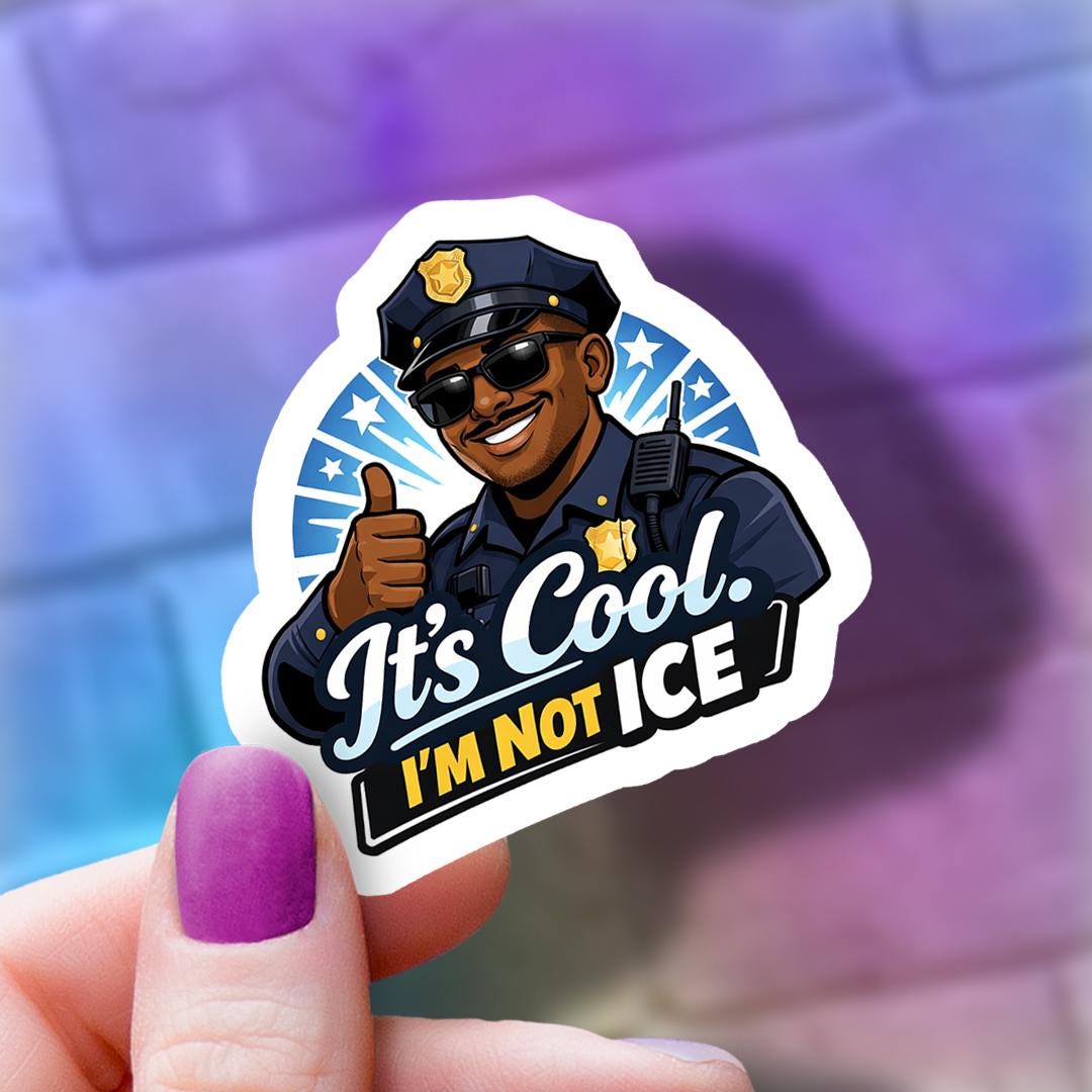 Funny Police Sticker: 