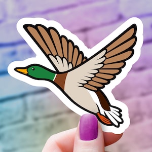 Mallard Sticker | Duck Hunt Gift | Water Bottle Decal | Duck Sticker | Laptop Decal | It&#39;s a fun sticker for fun people