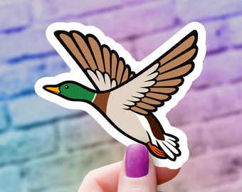 Mallard Duck Vinyl Sticker | Waterproof Laptop Decal