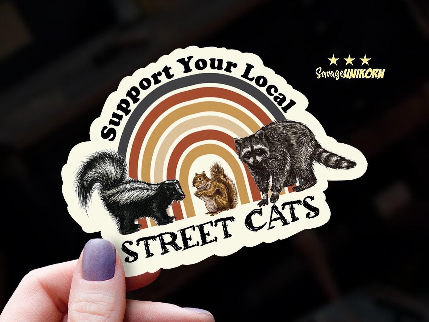 Cute Cat Sticker Pack Silly Cat Vinyl Stickers, Meme Cat Stickers