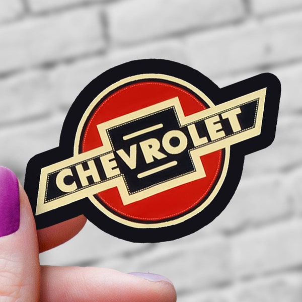 Antique Chevy Logo Sticker | Vintage Car Decal | Classic Car Logo | Retro Automotive Decoration | Auto Enthusiast Gift