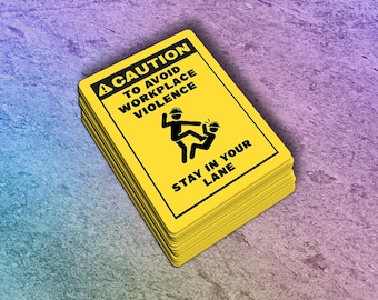 Funny "Stay in Your Lane" Workplace Humor Sticker