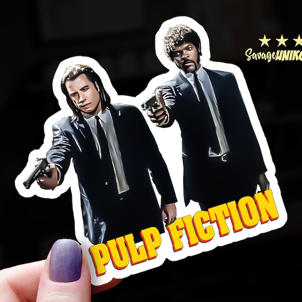 Pulp Fiction Sticker | Vincent Vega and Jules Winfield Decal | Movie Lover Gift | Quentin Tarantino Sticker