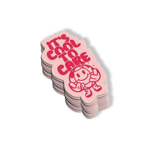 It&#39;s Cool to Care Sticker | Save the Planet | Earth Day Fun Stuff | Encouragement Decal | Laptop Sticker | Water Bottle Decal