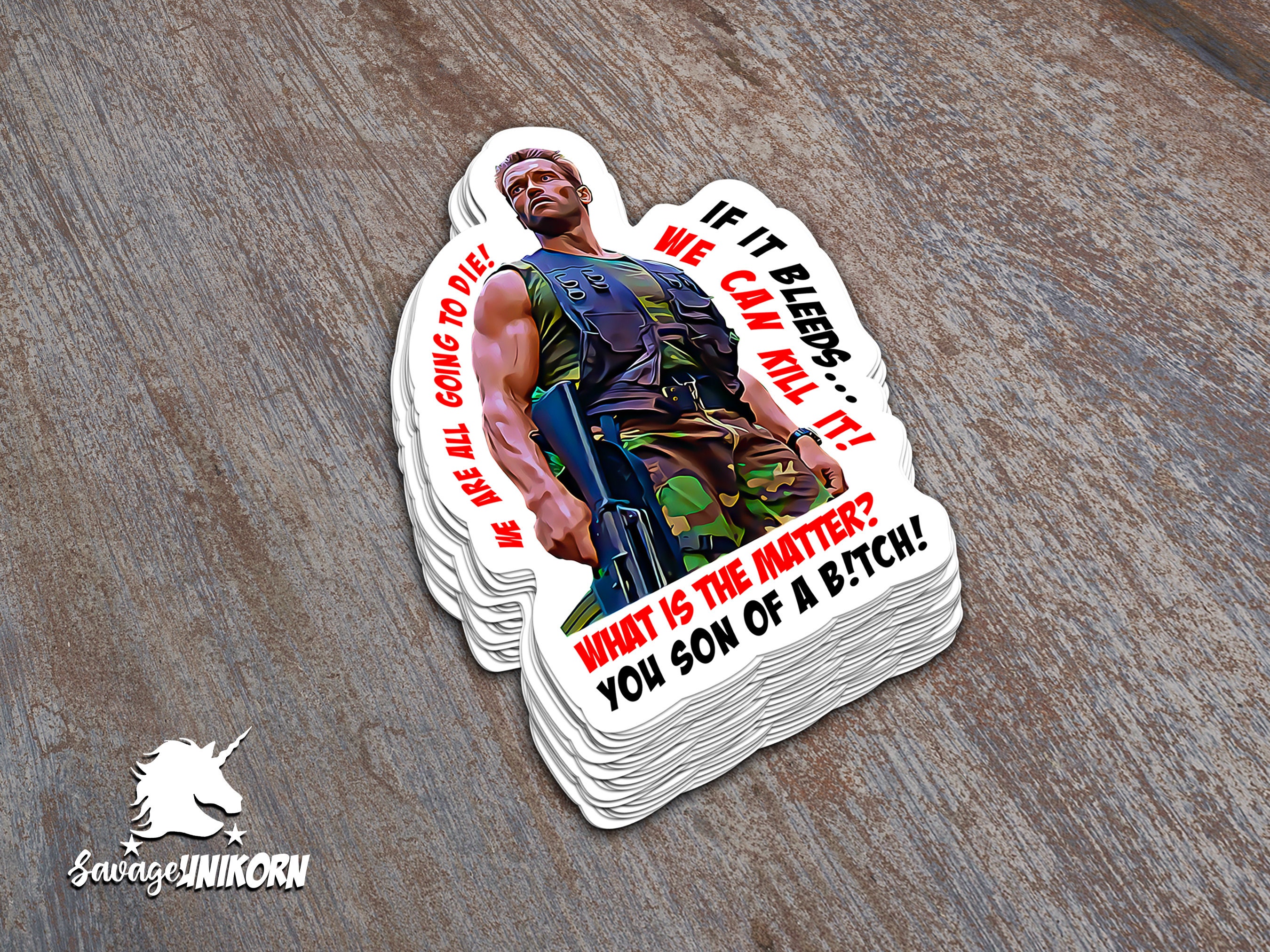 Predator Iconic Handshake PREMIUM WEATHERPROOF Sticker 