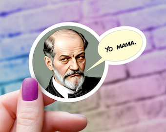Funny "Your Mama" Sigmund Freud Vinyl Sticker