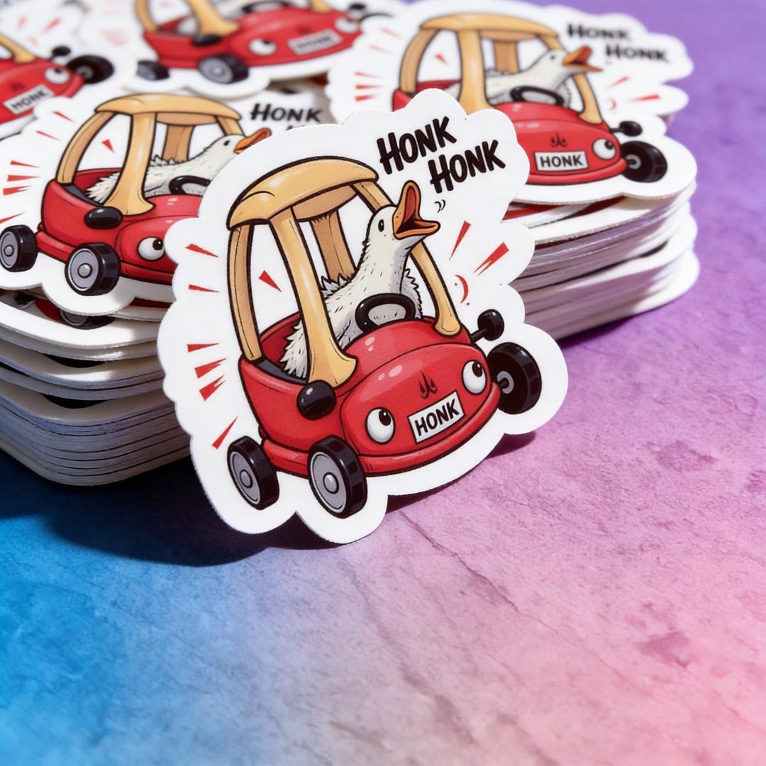 Silly Goose Sticker: 