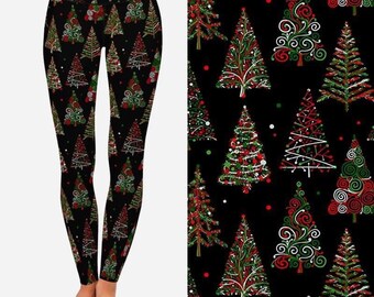 Christmas Leggings Etsy