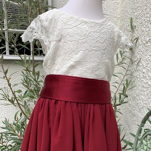 Merlot flower girl dress hot sale