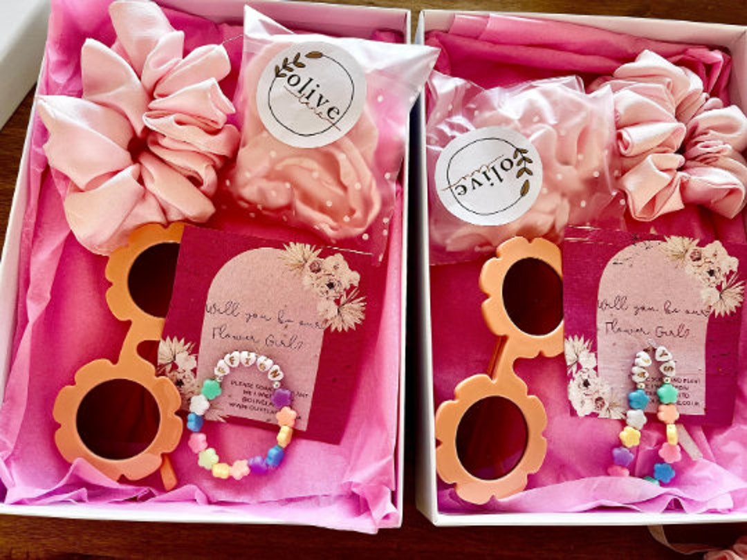 Personalised Flower Girl Proposal Box Gift Junior Bridesmaid Etsy