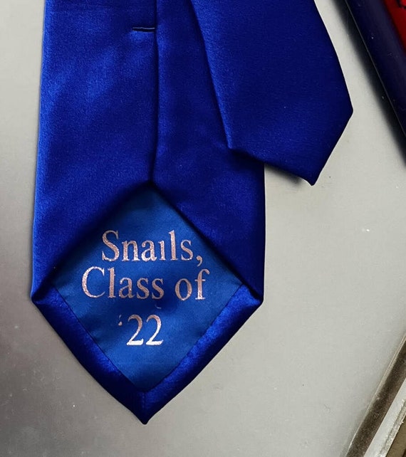 personalised silk tie