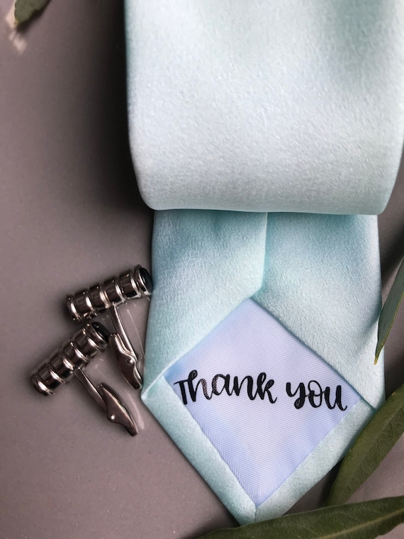 personalised silk tie