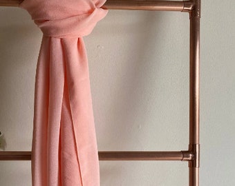 Peach Shawl/ Cover Up/ Chiffon Wrap Can be Personalised