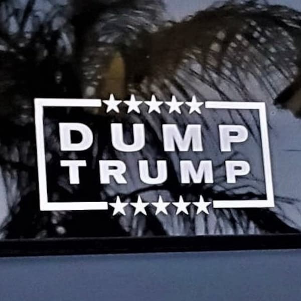 Dump Trump Decal Sticker | Anti Trump Sticker | Trump Sucks Sticker | FDT Sticker | You're in a Cult | Political Sticker