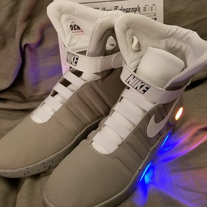 Back To The Future Air Mag Shoes with Glow Straps Prop Costume image 3