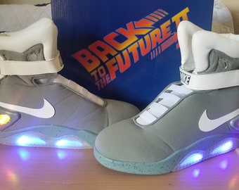 Universal Studios Back To The Future Shoes Officially Licensed Air Mags with Glow Straps