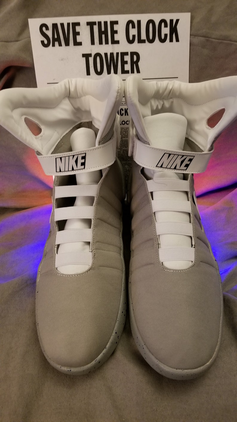Back To The Future Air Mag Shoes with Glow Straps Prop Costume image 4