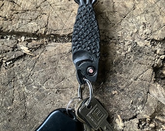 Forged fish keychain belt hook