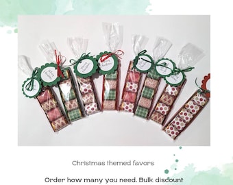 Christmas, seasonal, happy holidays, favors, Christmas stocking stuffers, thank you gifts, teacher winter break, table decor