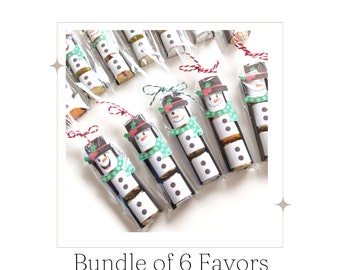 Snowman chocolate favors/mini gifts or stocking stuffers! Set of 6