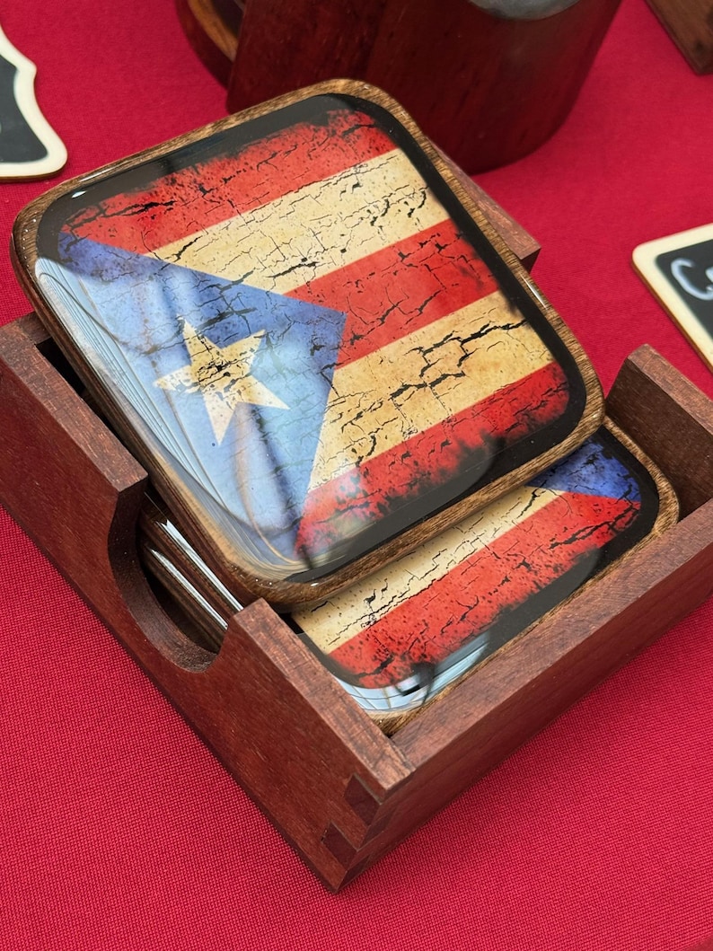 Handmade Puerto Rico Coasters - Etsy