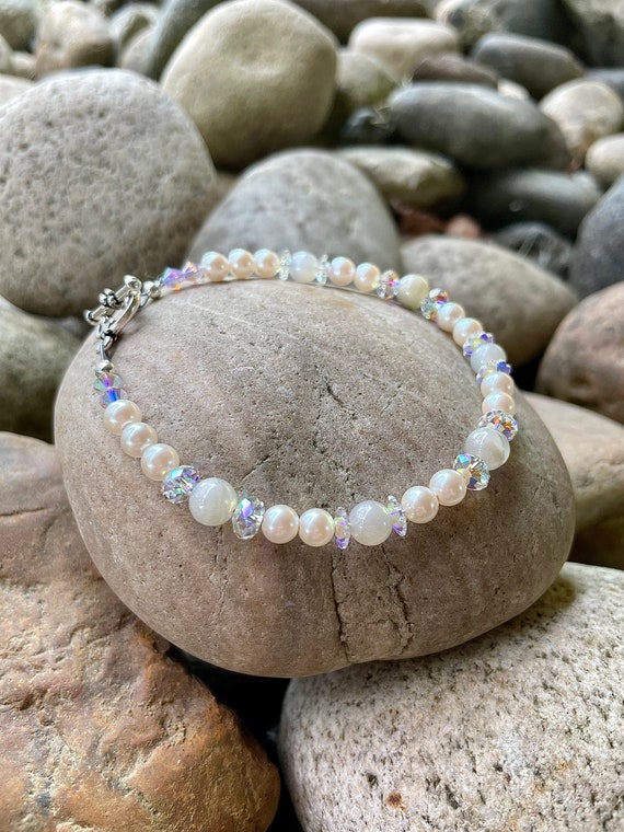 Crystal Pearl Bangle Crystal Pearl Bangle