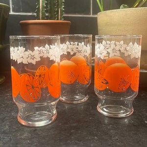 Orange juice store glasses