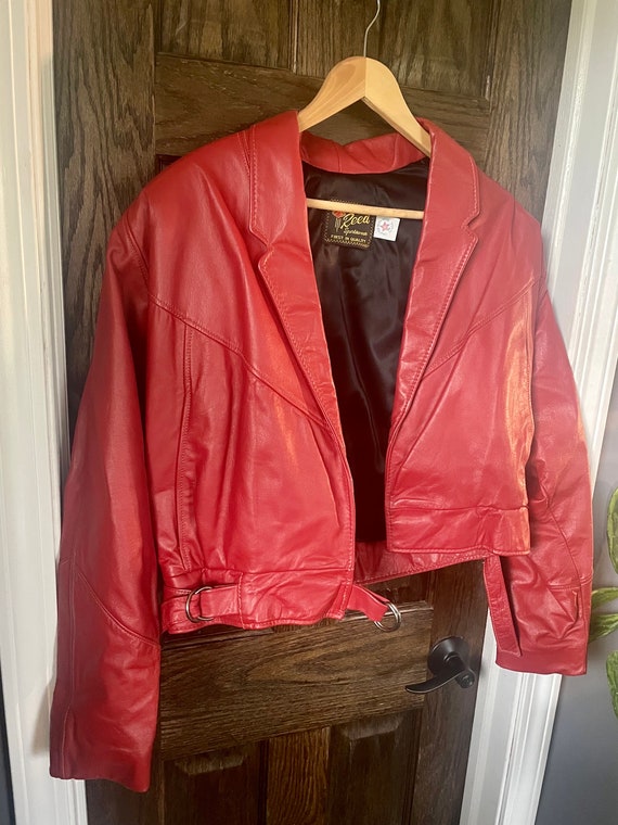 VTG Reed Red Leather Jacket-Stunning!!!