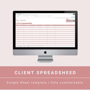 Client Tracker Spreadsheet, Client Management Google Sheets, Small Business Spreadsheet, Business Tracker, Customer List, Client Planner