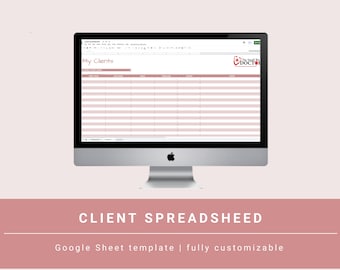 Kunden-Tracker-Spreadsheet, Kundenmanagement Google Sheets, Small Business Spreadsheet, Business Tracker, Kundenliste, Kundenplaner