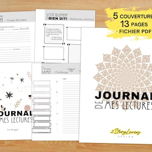 Journal de course à imprimer (Élégant) noir et blanc - カルネの講義