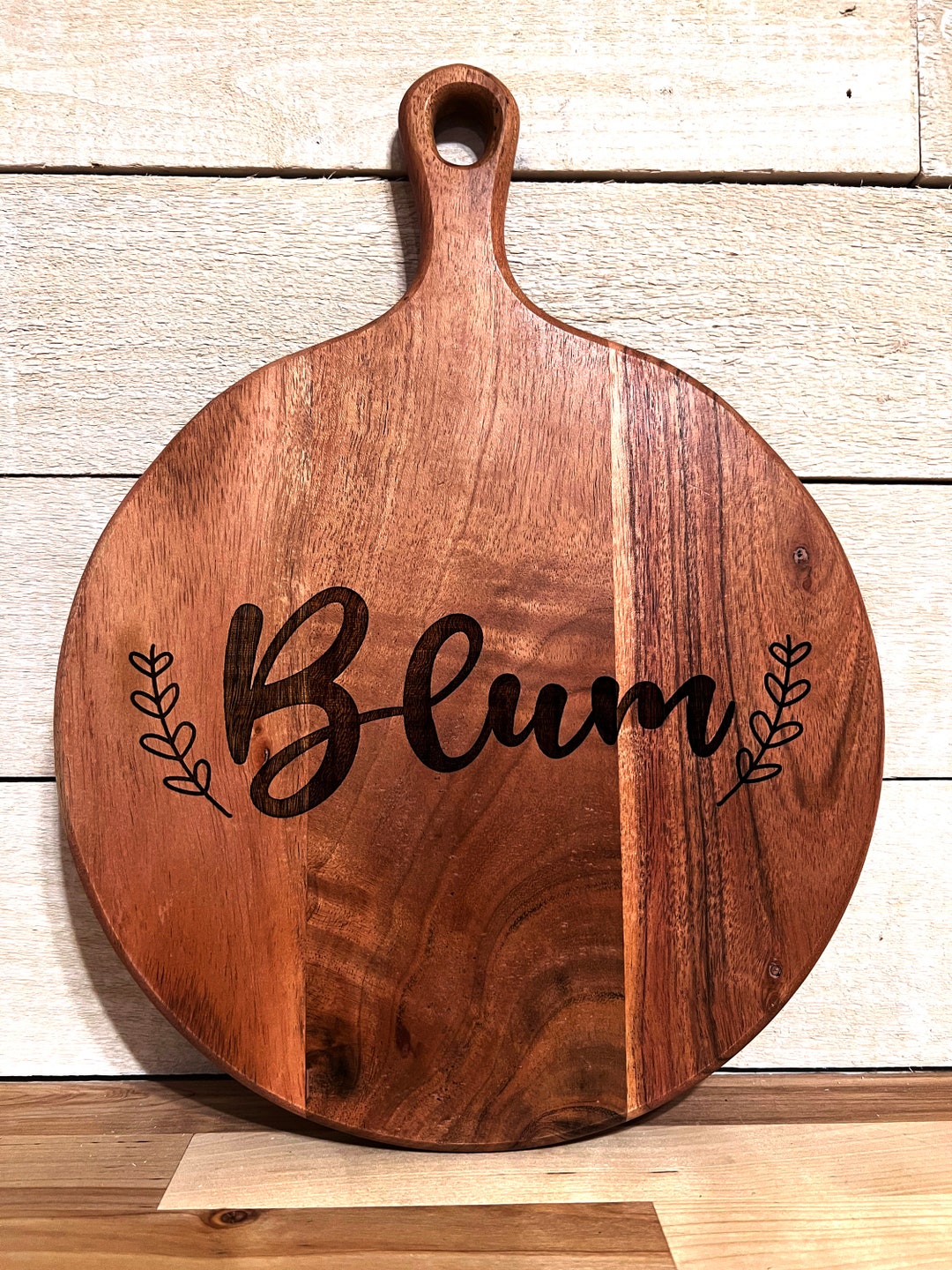 Personalized Serving Board With Handle Custom Board Engraved Etsy