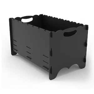 Adjustable Grill Brazier DXF Drawing: Laser Cut Barbecue Mangal (4mm)
