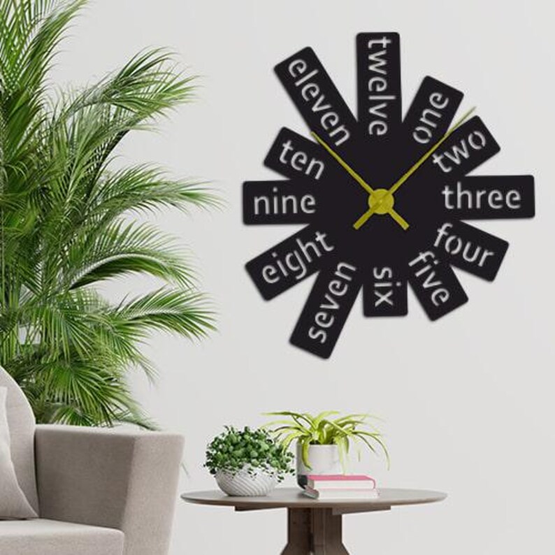 Clock Design Layout 40 Wall Clock Layouts, Clock Blank Drawings in DXF Format for Laser ...