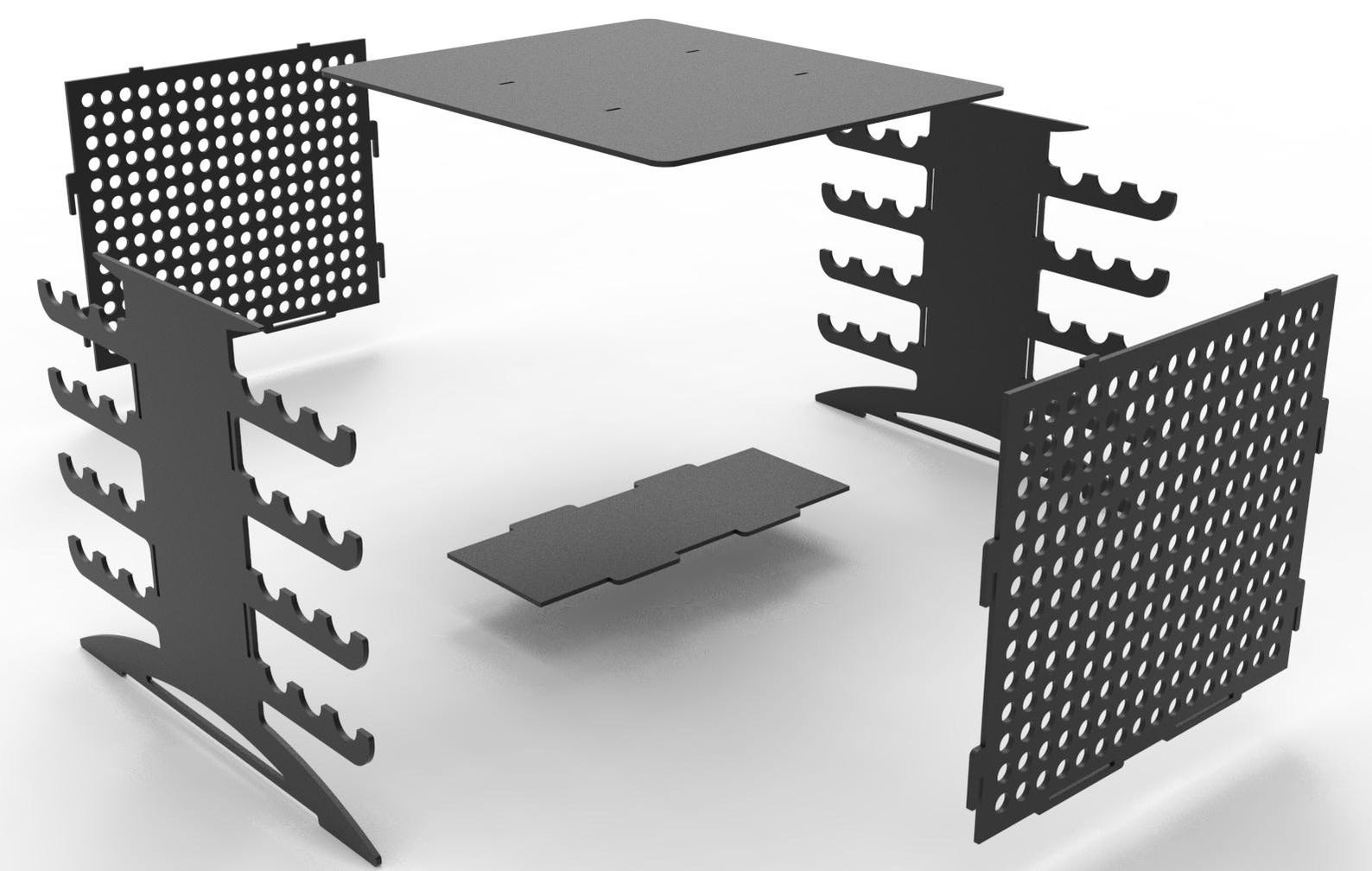 Small Vertical Grill - DXF Drawing / Healthy Cooking of Shashlik ...