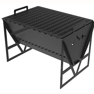 Camping Grill DXF Plan: BBQ Fire Bowl, CNC Laser Cut File