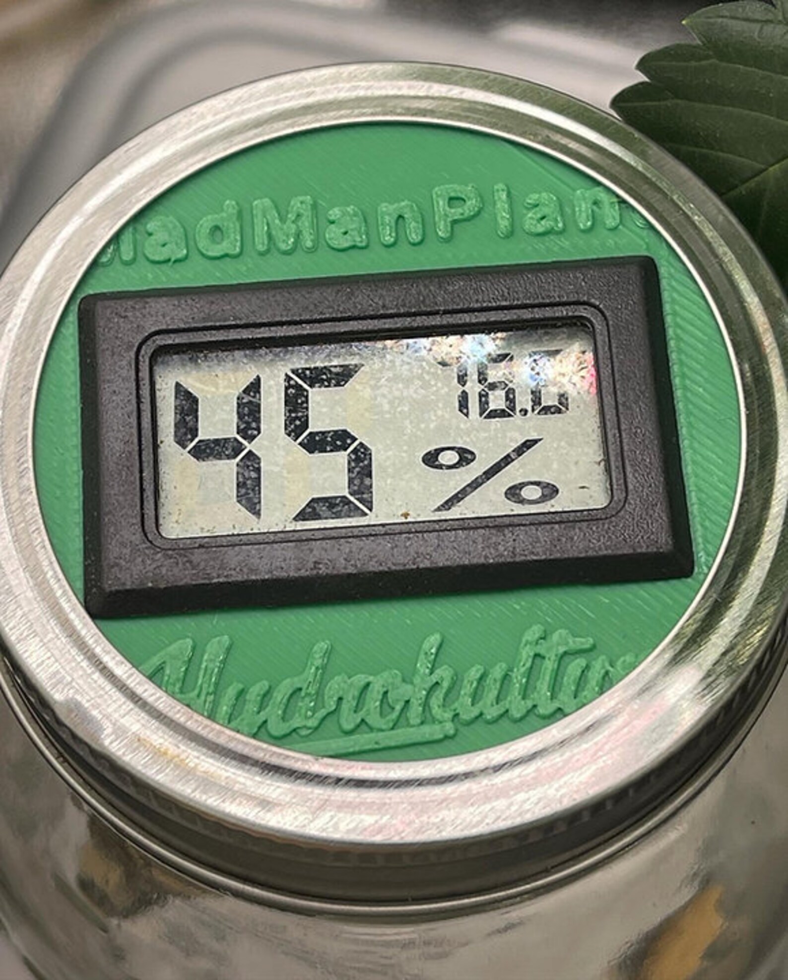 Humidity Meter Lid mason Jar Etsy