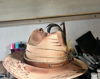 Custom burned hat - Amazing