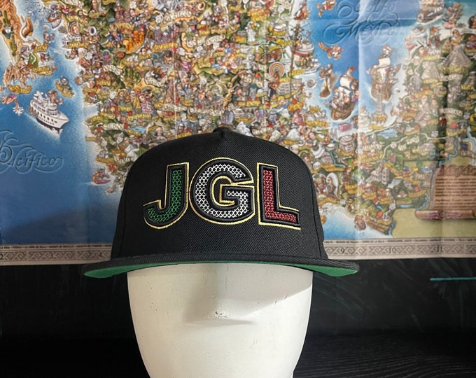 RIVEMUG JGL Flat Bill Trucker Hat – El Chapo Guzman Inspired Cap, Adjustable Snapback, High Crown